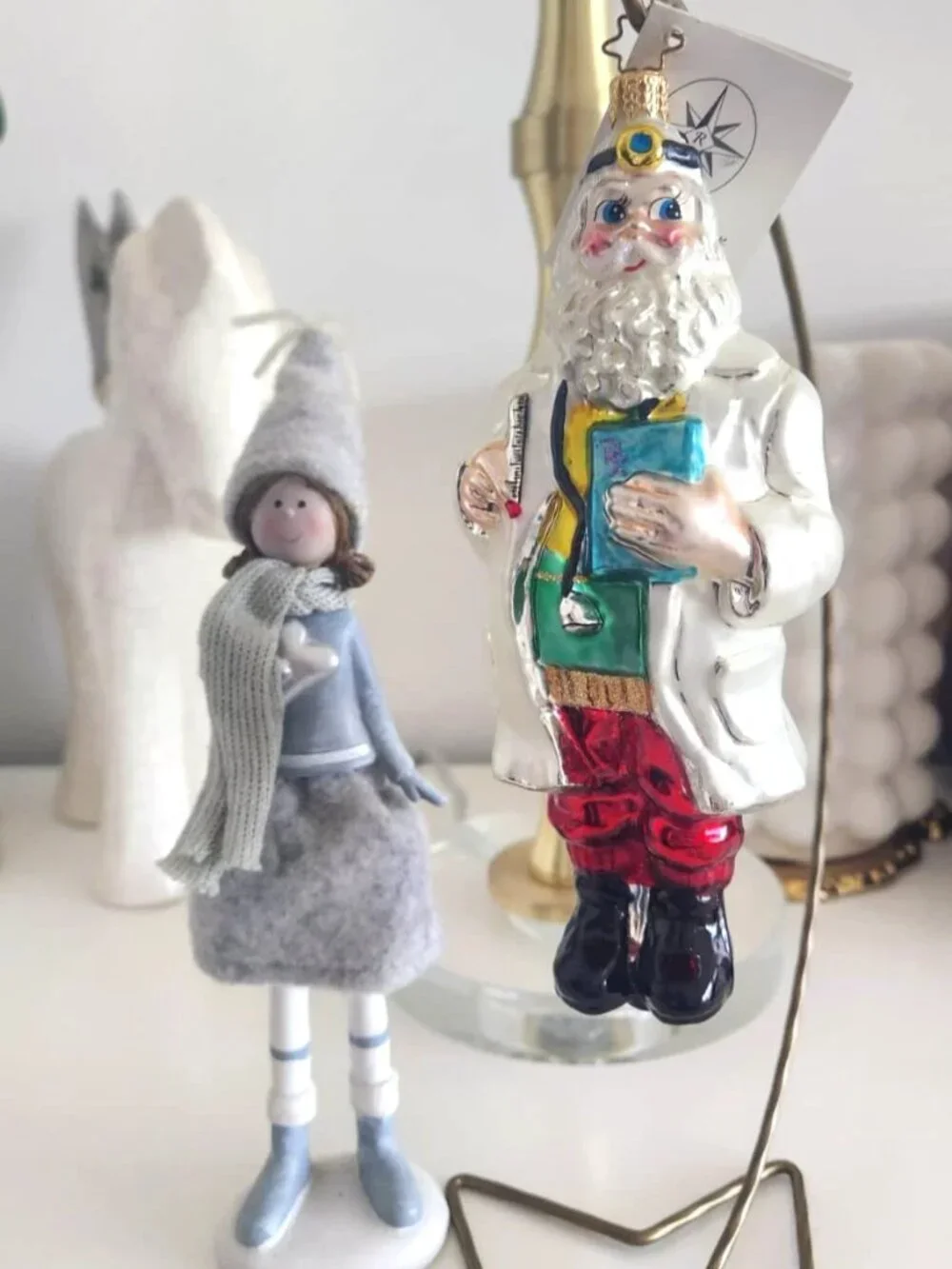 ✨NEW Very Rare Authentic Christopher Radko Doctor Santa DOC Large Glass Ornament